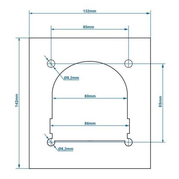 Contre plaque pour anneau d'arrimage seule 142x132mm | ProPlus | An...