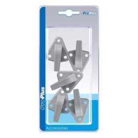 Crochet plastique pour corde avec un oeil 48x45mm 5 piÃ¨ces dans blister