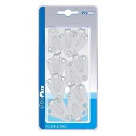 Crochet mÃ©tal pour corde 40x45mm courbÃ© 10 piÃ¨ces dans blister