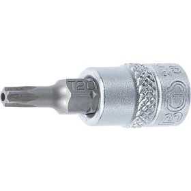 Douille Ã  embouts 6 3 mm 1/4" profil T pour Torx avec perÃ§age T20