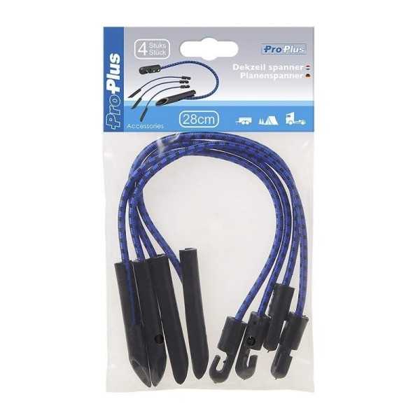 Tendeur de bâche bleu 280mm jeu de 4 pièces | ProPlus | Sandow