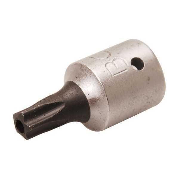 Douille Ã  embouts 6 3 mm 1/4" profil TS pour Torx Plus avec perÃ§age TS25