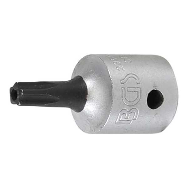 Douille Ã  embouts 6 3 mm 1/4" profil TS pour Torx Plus avec perÃ§age TS20