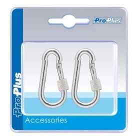 Mousqueton mÃ©tal 5x50mm avec bouchon Ã  vis verrouillage 2 piÃ¨ces dans blister