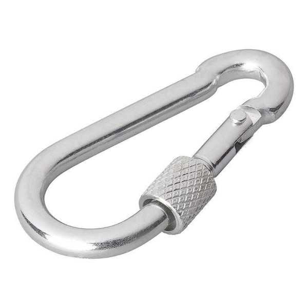 Mousqueton mÃ©tal 6x60mm avec bouchon Ã  vis verrouillage