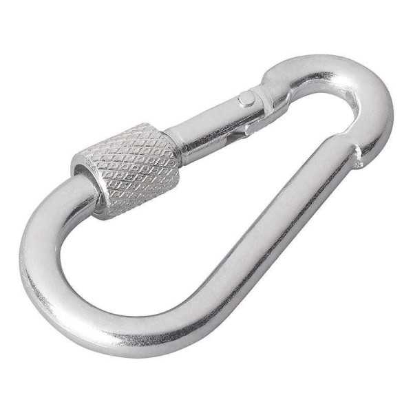 Mousqueton métal 6x60mm avec bouchon à vis verrouillage 2 pièces da...