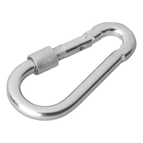 Mousqueton métal 8x80mm avec bouchon à vis verrouillage | ProPlus |...
