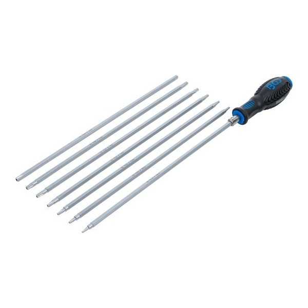 Jeu de tournevis avec lames Ã©changeables Profil T pour Torx / profil TS pour Torx Plus 8 piÃ¨ces