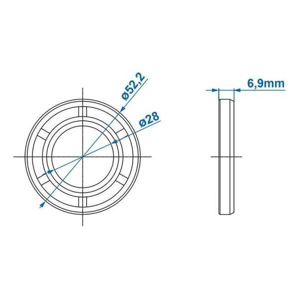 Bague d'étanchéité 30x52x7mm | ProPlus | Raccord