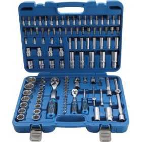 Coffret de Douilles Ã  profil ondulÃ© 6 3 mm 1/4" / 12 5 mm 1/2" 108 piÃ¨ces