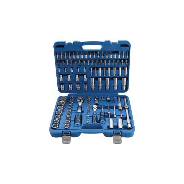 Coffret de Douilles Ã  profil ondulÃ© 6 3 mm 1/4" / 12 5 mm 1/2" 108 piÃ¨ces