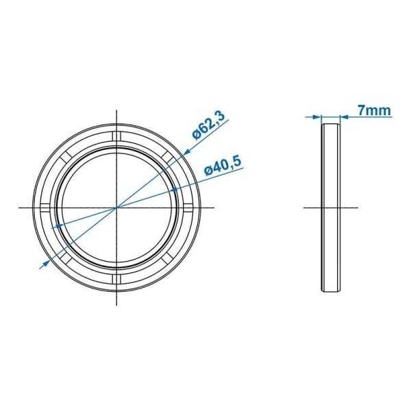 Bague d'étanchéité 42x62x7mm | ProPlus | Raccord