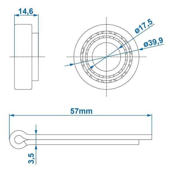 Roulement conique 11749 11710 17,5x39,9x14,6 | ProPlus | Roulement