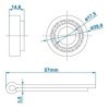 Roulement conique 11749 11710 17,5x39,9x14,6 | ProPlus | Roulement