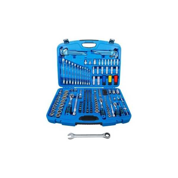 Coffret de Douilles Gear Lock 6 3 mm 1/4" / 10 mm 3/8" / 12 5 mm 1/2" 218 piÃ¨ces