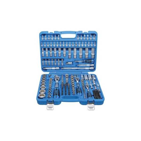 Coffret de Douilles douze pans 6 3 mm 1/4" / 10 mm 3/8" / 12 5 mm 1/2" 192 piÃ¨ces