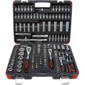 Coffret de douilles 6 3 mm 1/4" / 10 mm 3/8" / 12 5 mm 1/2" 172 piÃ¨ces