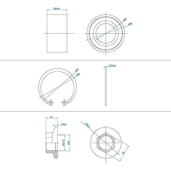 Jeu de roulement compact 42 80x42mm pour ALKO | ProPlus | Roulement