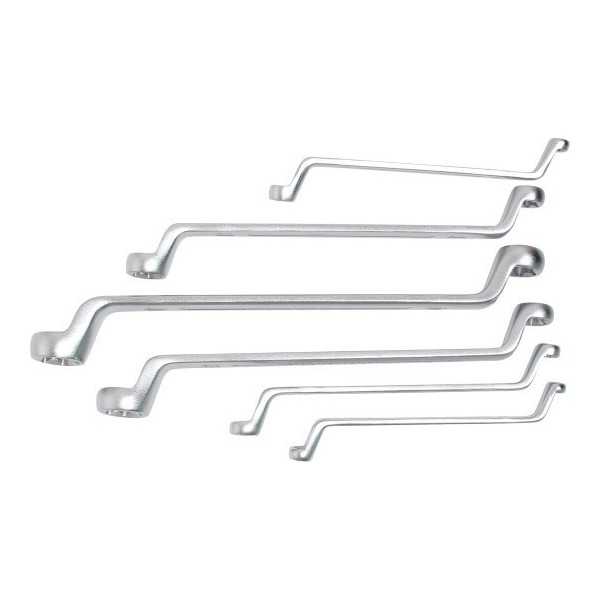 Jeu de clÃ©s Ã  Å“il doubles profil E coudÃ©es E6 E24 6 piÃ¨ces