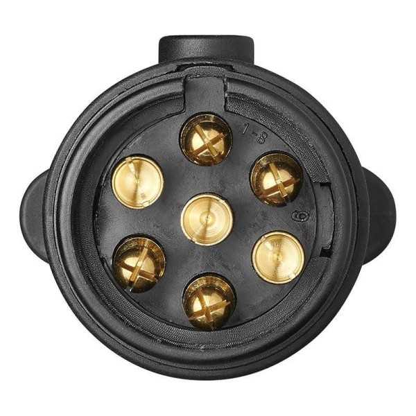 Fiche 7-pôles PVC avec aimant dans blister | ProPlus | Prise Remorq...