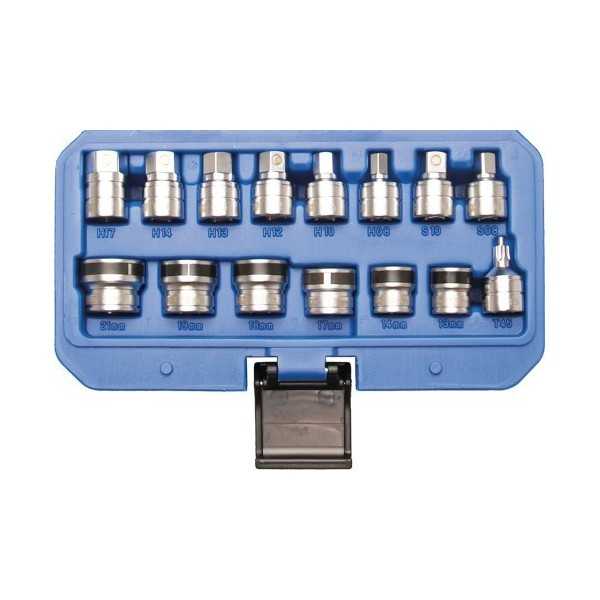 Jeu de douilles magnÃ©tiques pour bouchon de vidange 15 piÃ¨ces