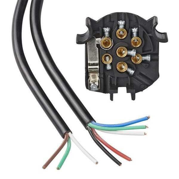 Faisceau d´attelage 7 et1-pôles PVC et 1,50M câble 8 fils | ProPlus...