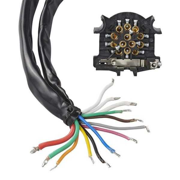 Faisceau d´attelage 13-pôles PVC type Jaeger et 1,50M câble | ProPl...