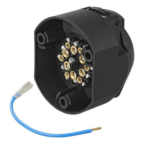 Prise 13-pôles PVC type Multicon West | PAT | Prise Remorque & câblage