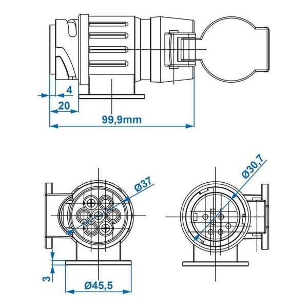Adaptateur 13- vers 7-pôles | ProPlus | Prise Remorque & câblage
