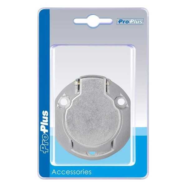 Prise 7 et1-pÃ´les mÃ©tal dans blister