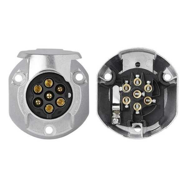 Prise 7 et1-pôles métal dans blister | ProPlus | Prise Remorque & c...