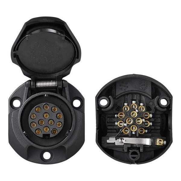 Prise 13-pôles PVC type Jaeger | PAT | Prise Remorque & câblage