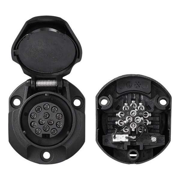 Prise 13-pôles type Jaeger avec microrupteur | PAT | Prise Remorque...