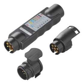 Testeur de prise 7-pôles 12V set avec 2 adaptateurs dans blister | ...