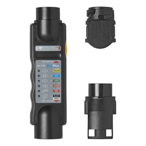 Testeur de prise 7-pôles 12V set avec 2 adaptateurs dans blister | ...