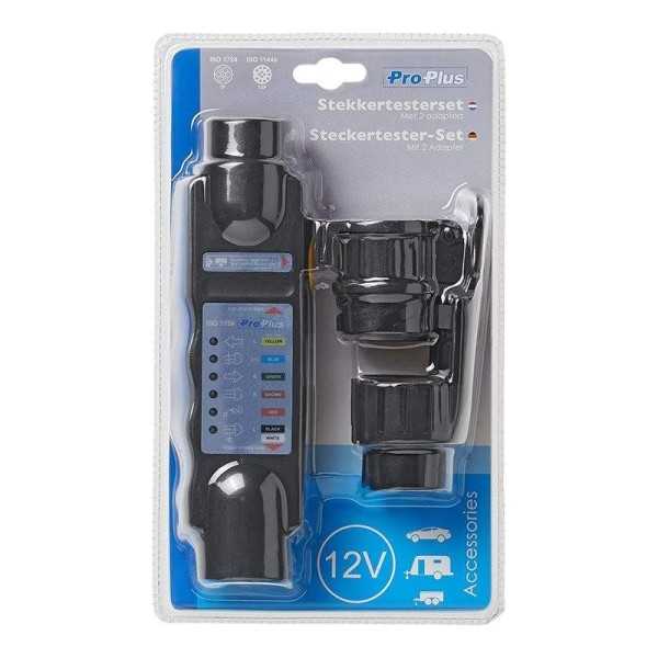 Testeur de prise 7-pôles 12V set avec 2 adaptateurs dans blister | ...