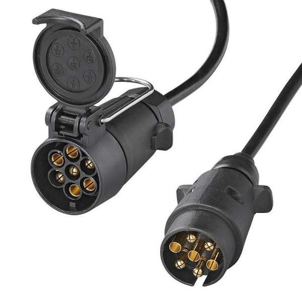 Rallonge 5M avec fiche et prise 7-pôles | PAT | Prise Remorque & câ...