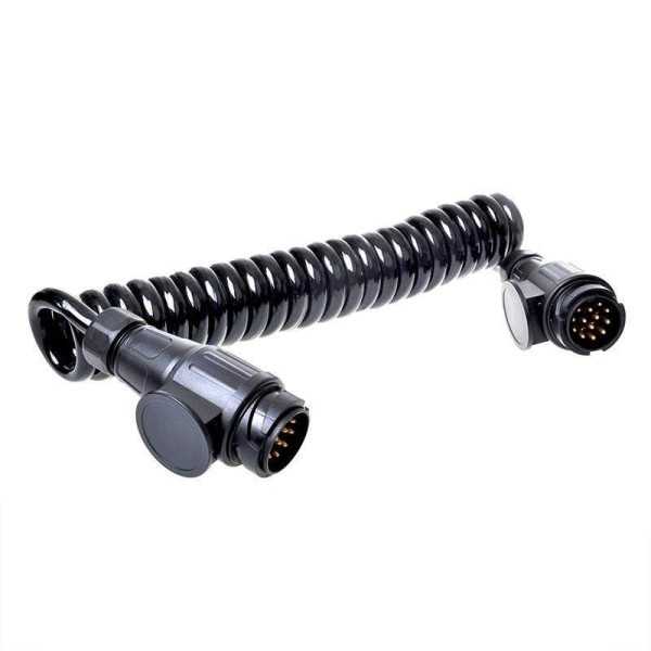 Câble spiralé 3,5M 13 fils avec 2x fiche 13-pôles PVC dans blister ...