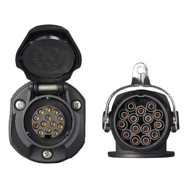 Adaptateur 24V 15- vers 12V 13-pôles ISO12098 ISO11446 | ProPlus | ...