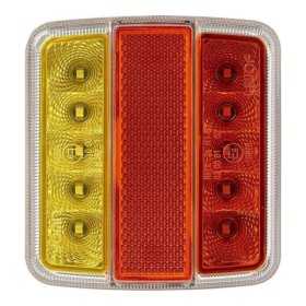 Feu arriÃ¨re 4 fonctions 98x105mm 14LED PM