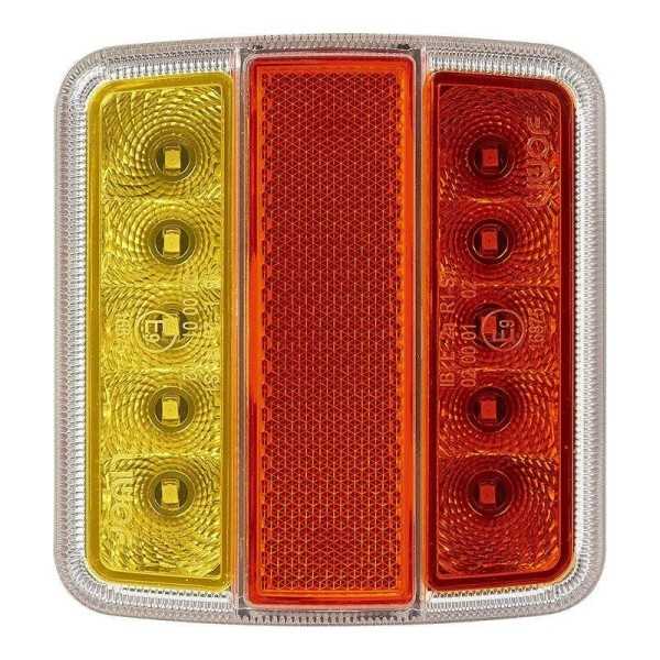 Feu arrière 4 fonctions 98x105mm 14LED PM dans blister | ProPlus | ...