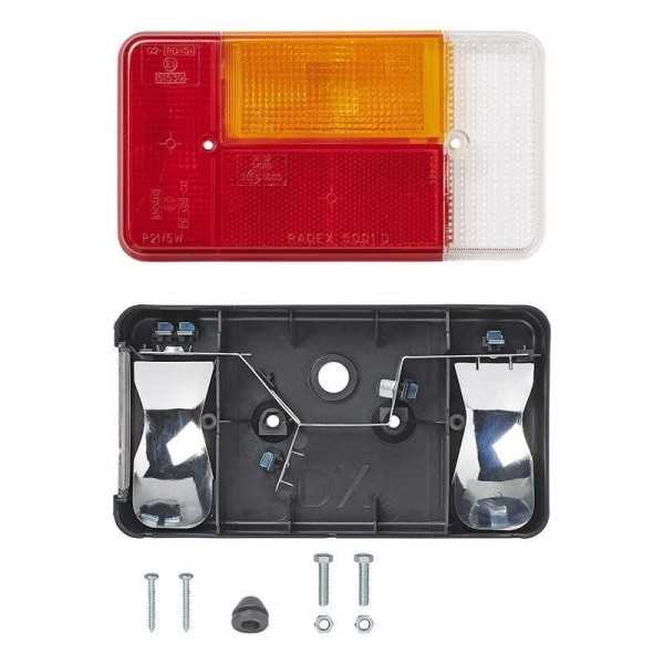 Feu arrière 5 fonctions 194x104mm droite dans blister | ProPlus | É...