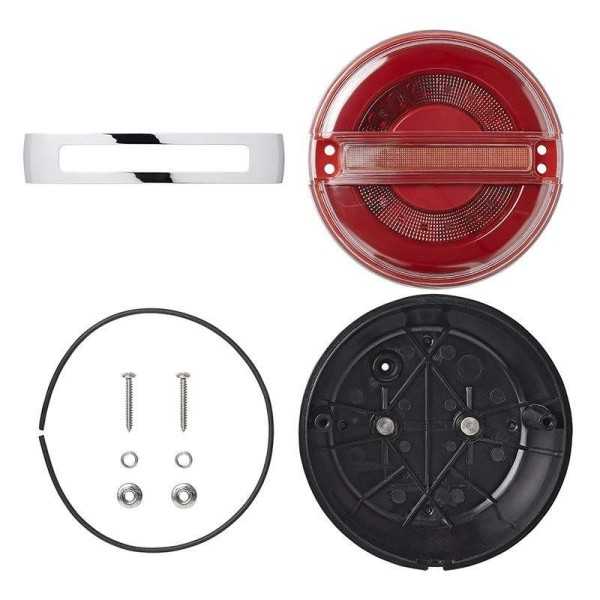 Feu arrière 3 fonctions 140mm LED avec clignotant dynamique | ProPl...