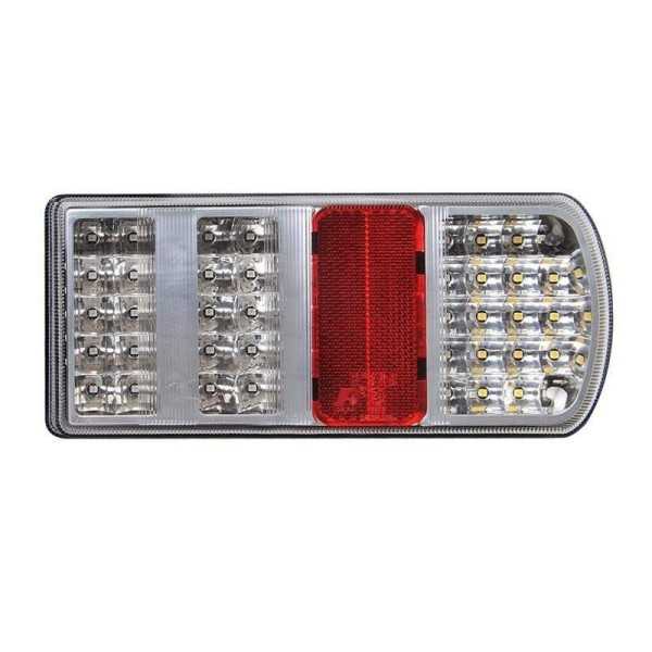 Feu arrière 5 fonctions 225x105mm 43LED droite dans blister | ProPl...