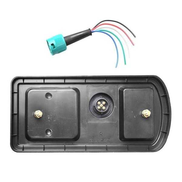 Feu arrière 5 fonctions 225x105mm 43LED droite dans blister | ProPl...