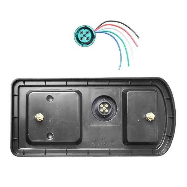 Feu arrière 5 fonctions 225x105mm 43LED droite dans blister | ProPl...