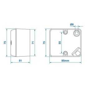 Feu anti-brouillard arrière 75x85mm | ProPlus | Éclairage