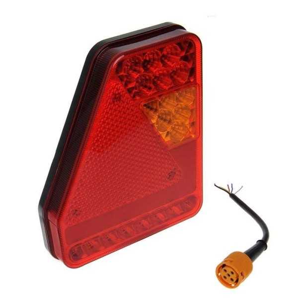 Feu arriÃ¨re 5 fonctions 208x188mm 22LED gauche UK