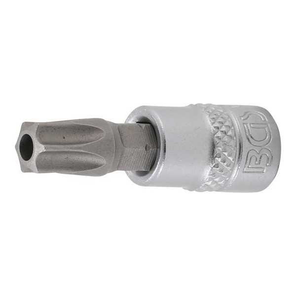 Douille Ã  embouts 6 3 mm 1/4" profil T pour Torx avec perÃ§age T45