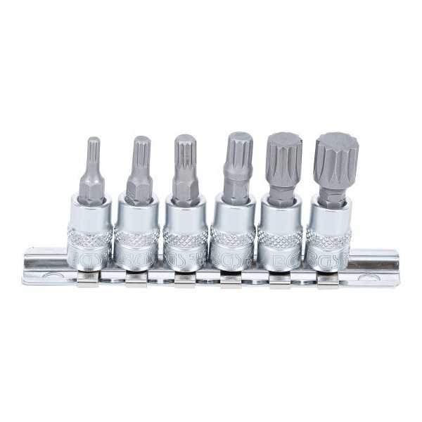 Jeu de douilles Ã  embouts 6 3 mm 1/4" Denture multiple intÃ©rieure pour XZN M4 M12 6 piÃ¨ces